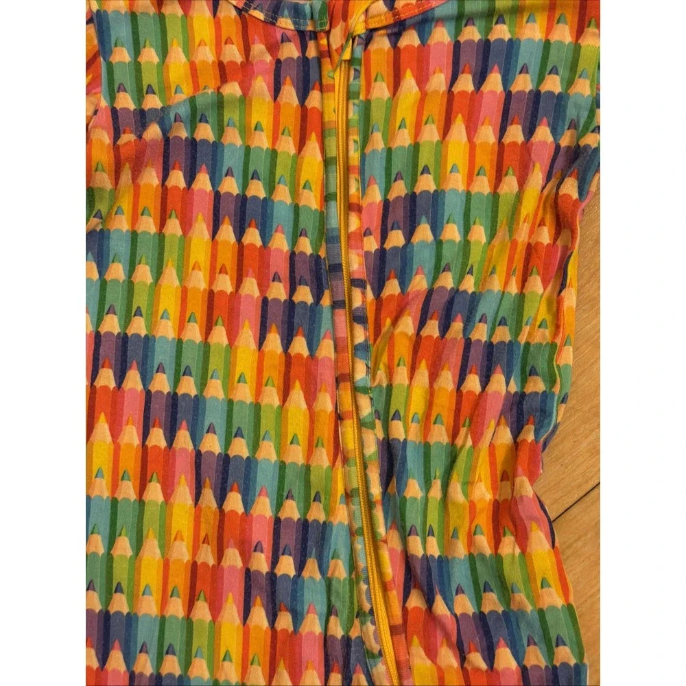 Little Bum Bums Baby Girls/boys 9-12 Months Colorful Pencils Bamboo Sleeper Pjs